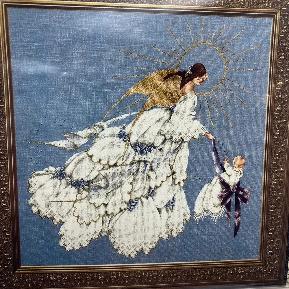 Lavender Lace Victorian Designs Cross Stitch Patterns Angel‎ Hope Mercy Guardian